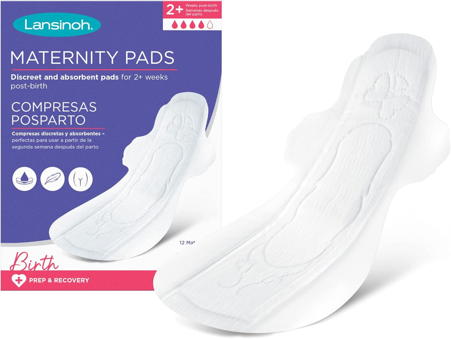 Lansinoh Maternity Pads After Birth Discreet & Absorbent 2+